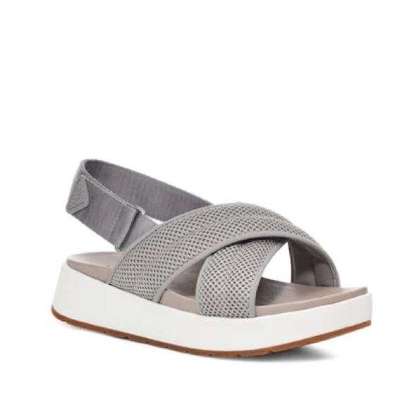 NEW Ugg Nella Grey Criss Cross Chunky Sandals🎁 - Picture 2 of 8